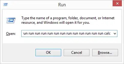 Run Run Calc Example