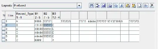 RecordEditor table display