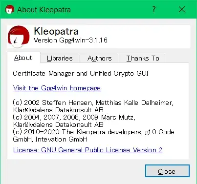 Kleopatra version