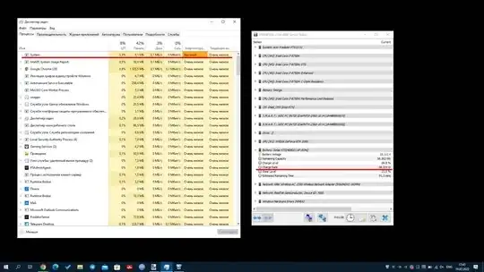 Task Manager and HWinfo Task Manager and HWinfo