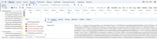 Example of using Chrome Developer Network Tool