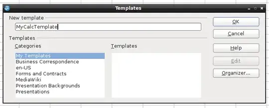 Enter name and select Category for new Template