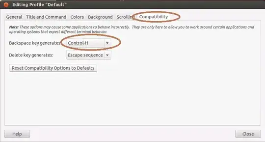 Setting backspace behavior