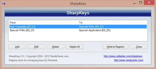 SharpKeys screenshot