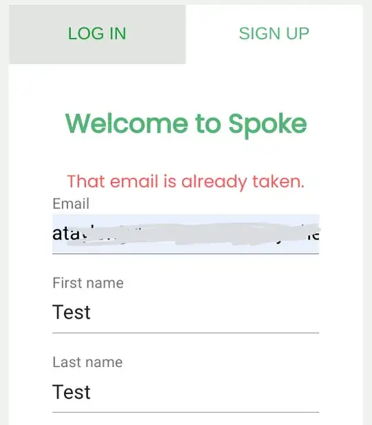 Spoke email already taken