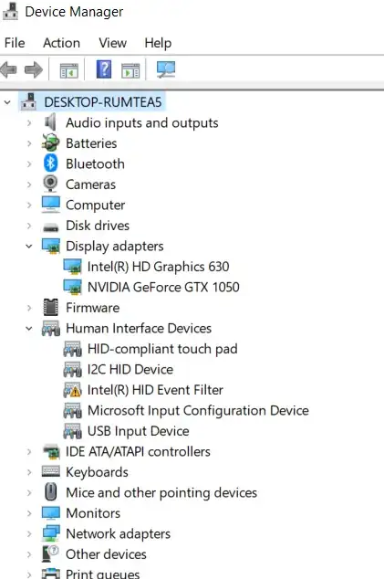 NVIDIA GeForce GTX 1050