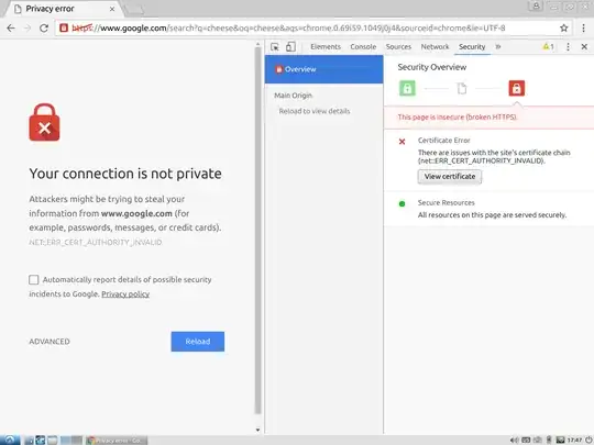 Certificate details pane