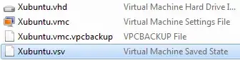 Virtual Machine saved state file