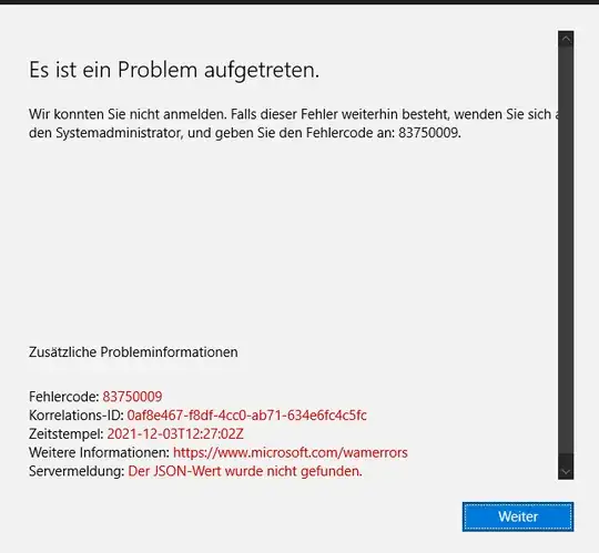 Error Message Outlook