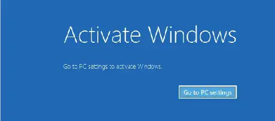 Full-screen activation request