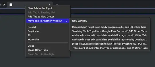 A screenshot showing the menu described above