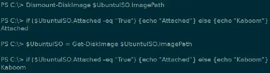 the <code>$UbuntuISO</code> variable does not stay updated
