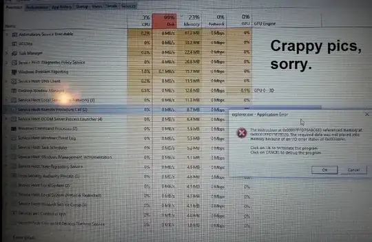 Task Manager (sorted by Memory Usage)