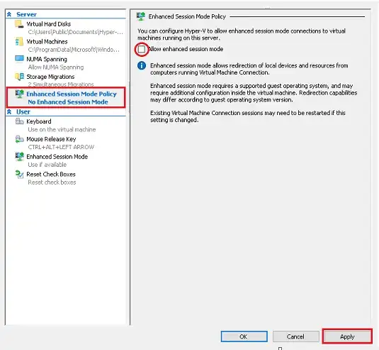 Enhance Session Mode