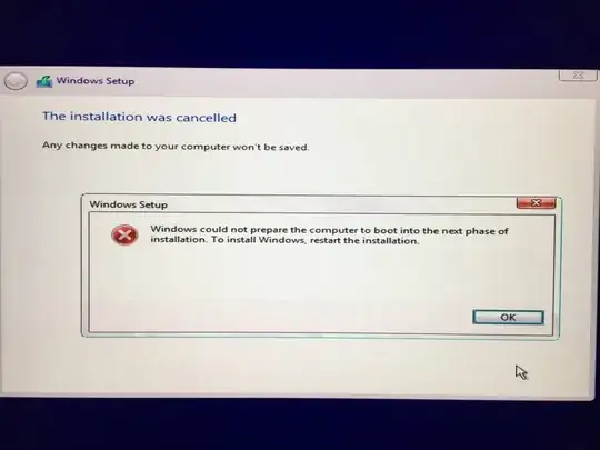 Step 2 - During installation error occurs