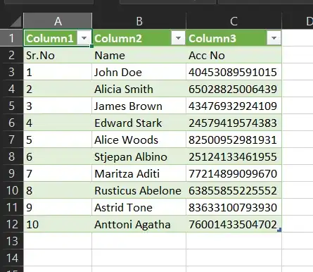 Successfully Imported Long Number Data without Rounding