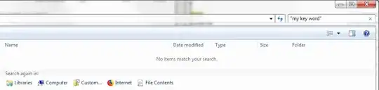 Initial search results