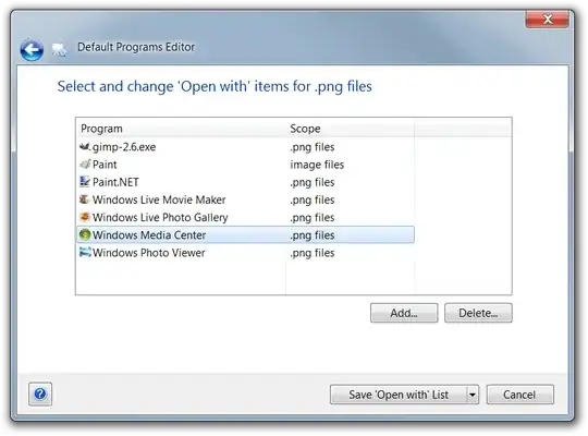 Add or remove Open With programs