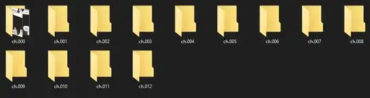 Screenshot of folders ch.000 to ch.012