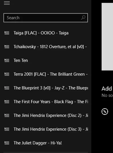 The playlists in Groove Music