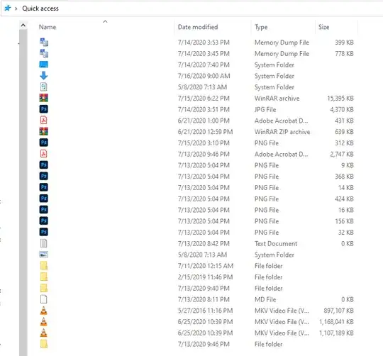 Quick Access keeps reverting to this