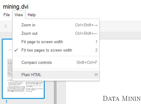 The Quick View has an options to view the document as HTML.