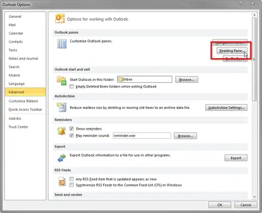 The Outlook Options dialog