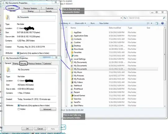 The real My Documents and the fake My Documents