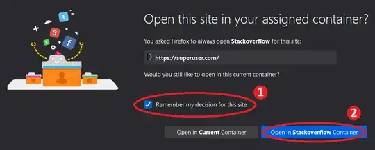 Open this site in your assigned container