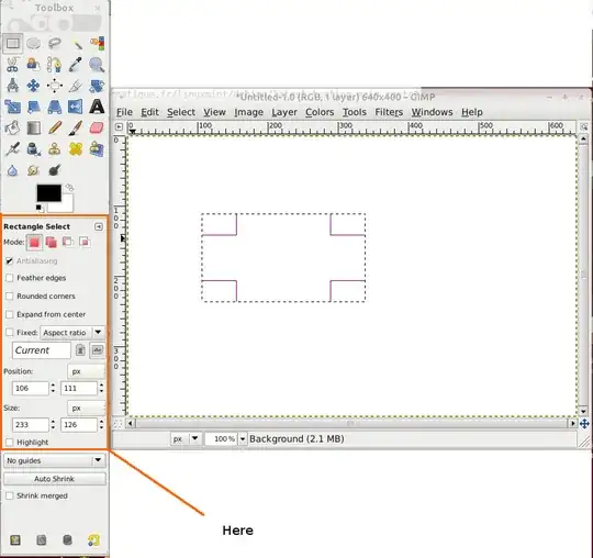 Selection size options