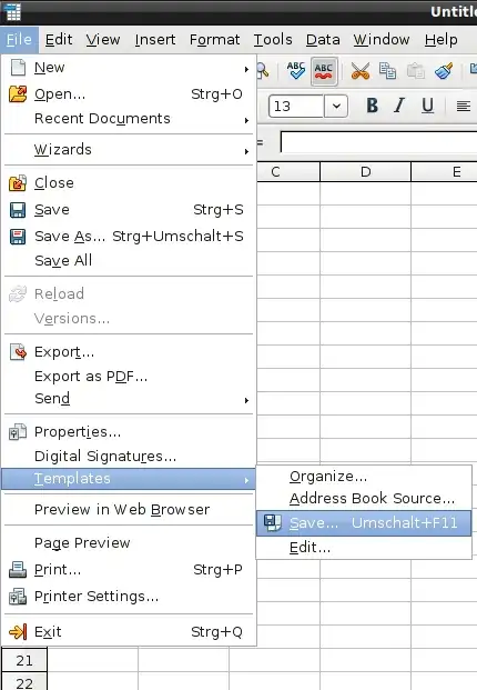 Save File as Template