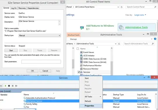 Disable EZel Sensor Service