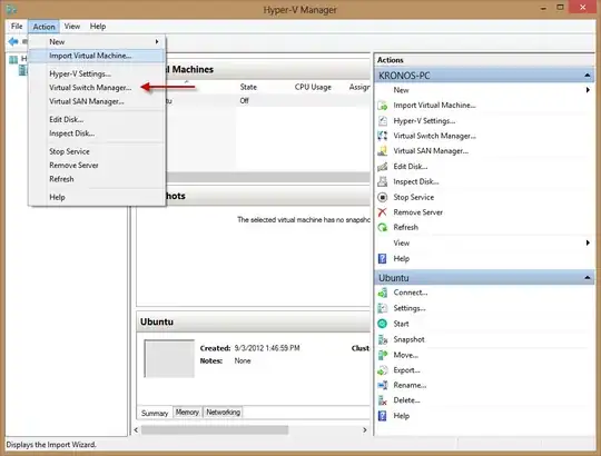 Accessing the VM Switch Manager