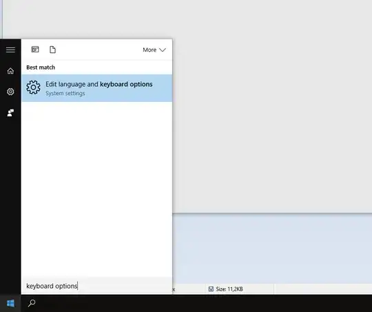 In the Windows menu, search for "keyboard options"