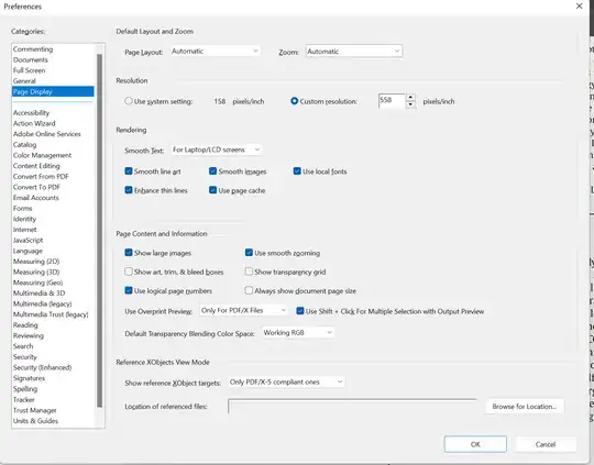 Acrobat Settings Acrobat Settings