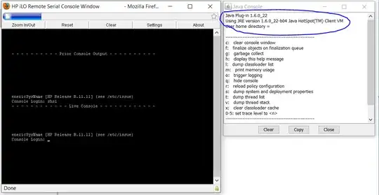 Screenshot showing JPortale and Java Console working