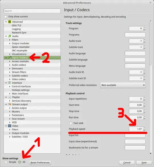 The "Tools > Preferences" window on Linux Mint