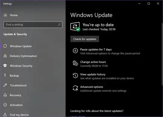 windows update is up to date