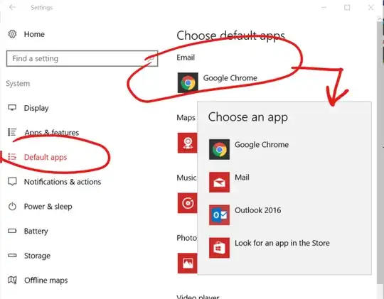 Settings - Default Apps