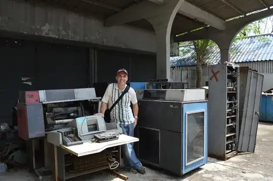 view full size That's me with this collection of dinosaurs!