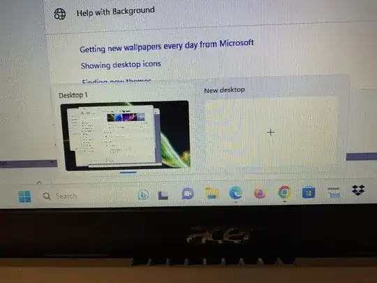 Miniature desktop icons