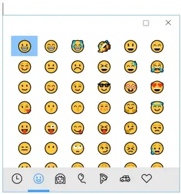Windows 10 emoji input method editor
