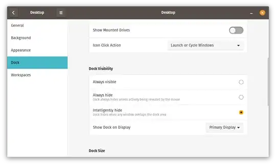 pop os settings screenshot