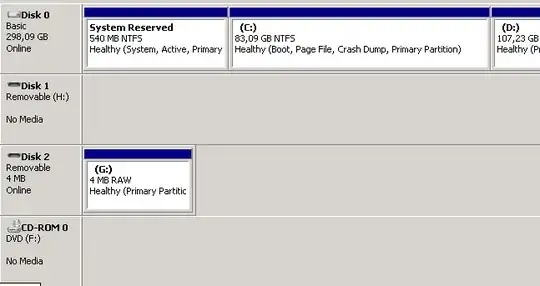 Windows Disk Management screenshot