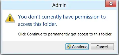 You don't currently have permissions to access this folder.