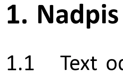 Original document showing numbering rendered from vector fonts