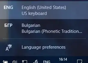 installed keyboard layouts
