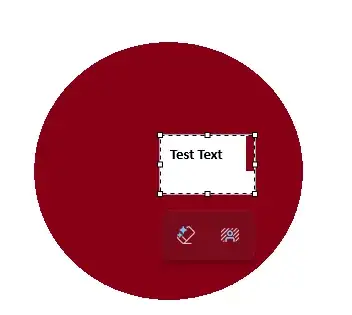 moved text without transparent selection