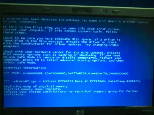 Screen Shot Of BSOD