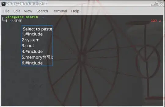 ctrl+semicolon in mint terminal